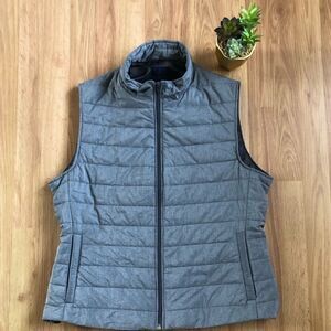 NWOT Gagliardi Gray Puffer Full Zip Vest Men’s SIZE MED